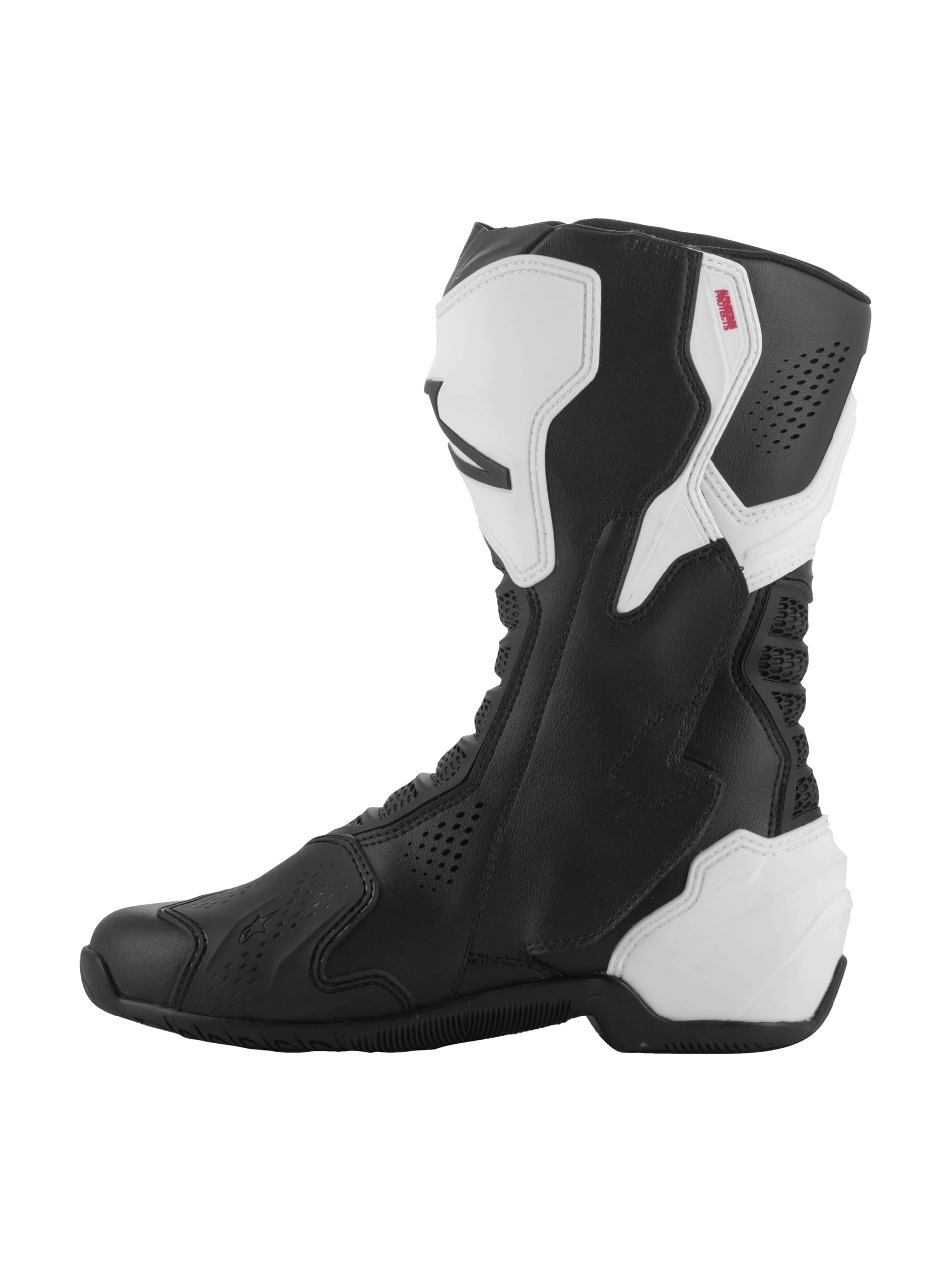 Alpinestars SMX-6 v3 boot replaceable TPU slider and reinforced toe box for durability.