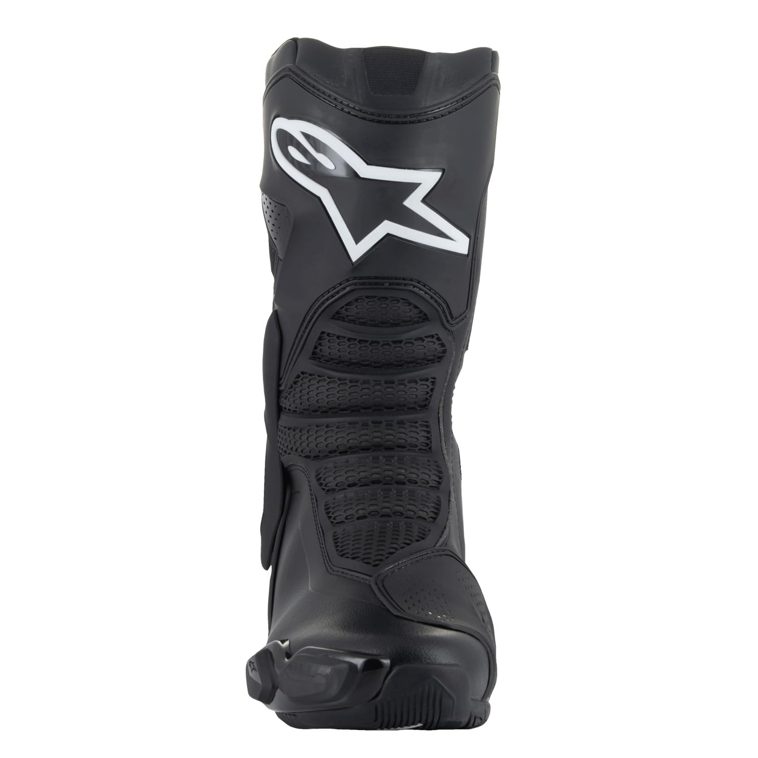 Alpinestars SMX-6 V3 boot side view emphasizing ankle brace and replaceable toe sliders