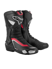Alpinestars SMX-6 V3 boot side view highlighting microfiber durability for track and road riding