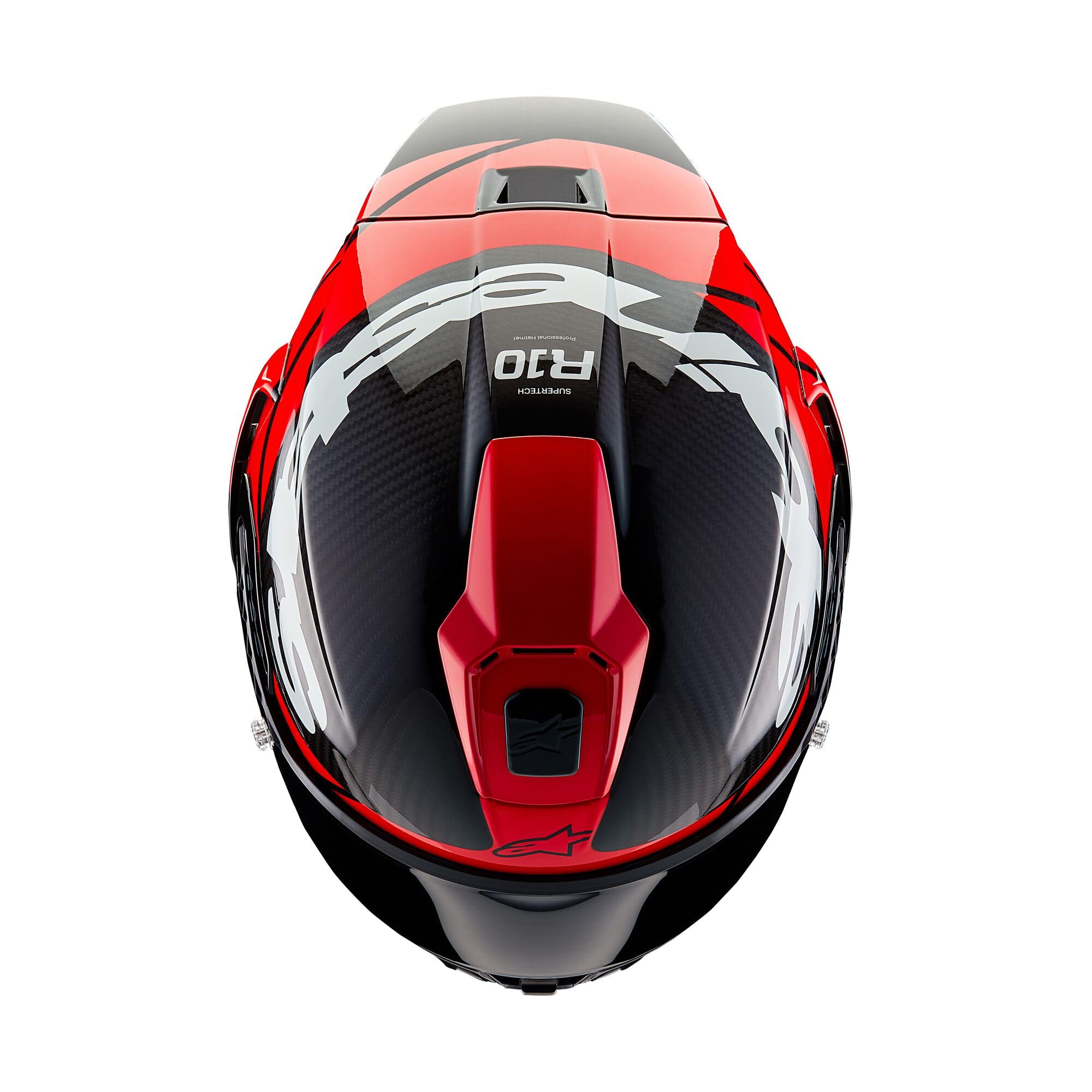 Alpinestars Supertech R10 Element glossy colorway black carbon red white for bold styling