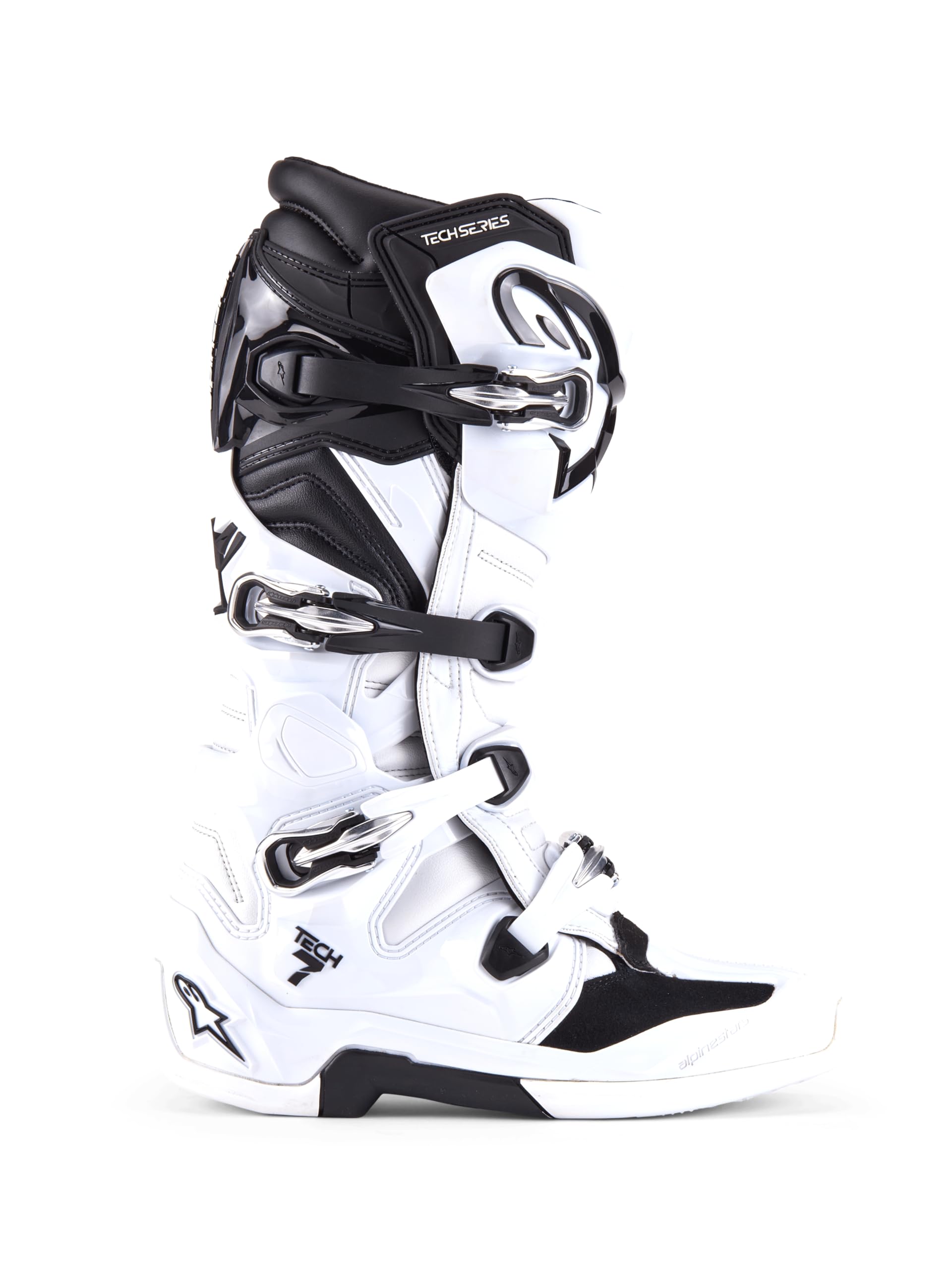 Alpinestars Tech 7 boot close-up toe protection for precise gear shifts