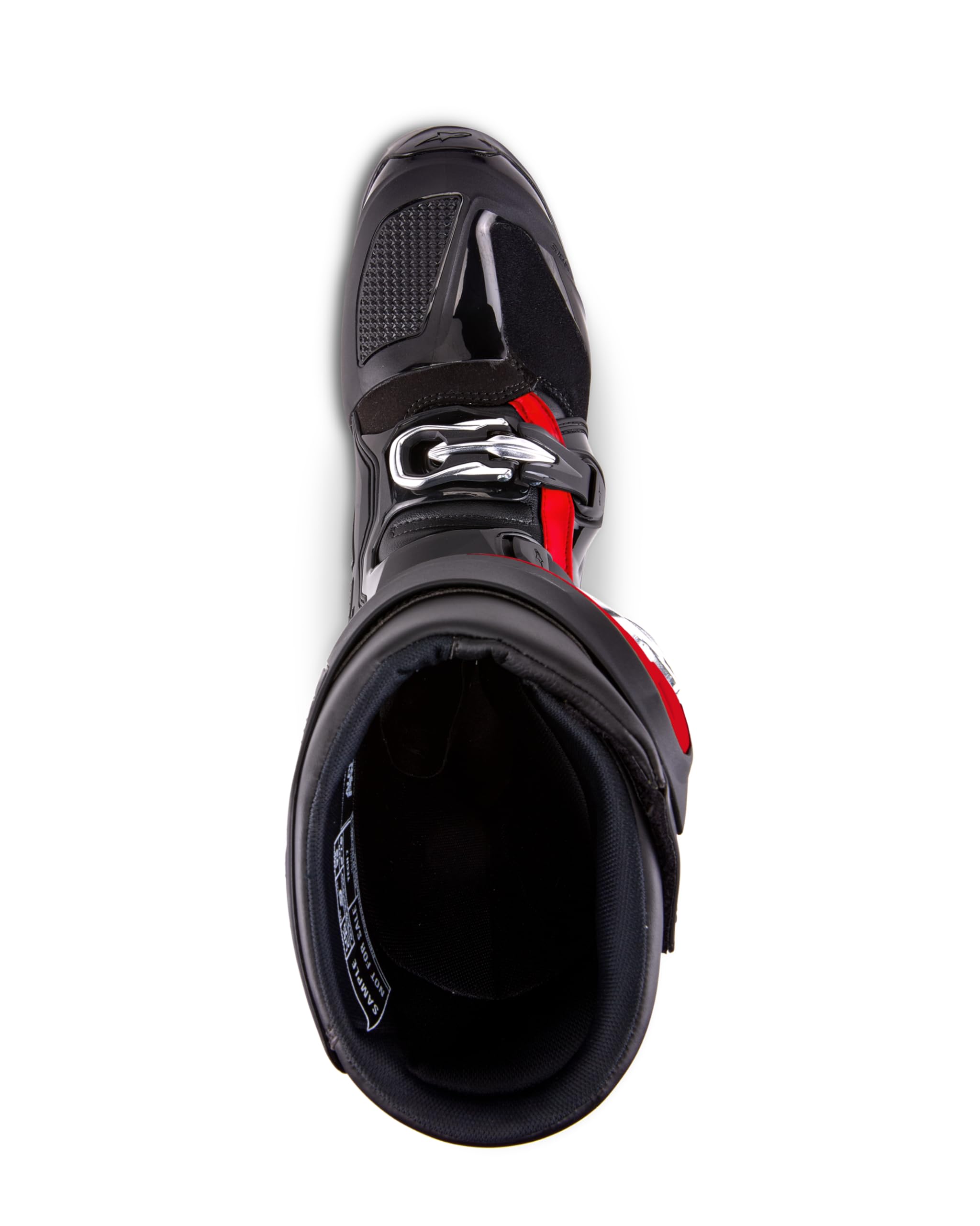 Alpinestars Tech 7 boots dual-compound sole with wear indicator.