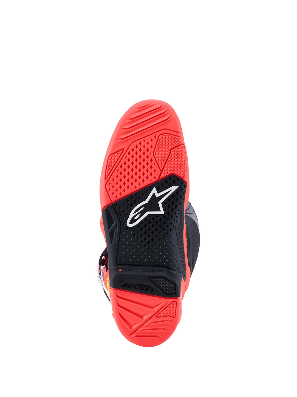 Alpinestars Tech 7 boots gaiter seal guards against water and dirt.
