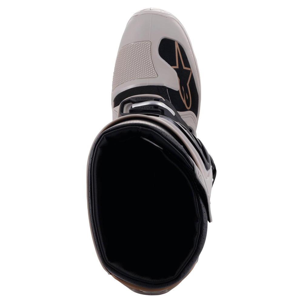 Alpinestars Tech 7 Enduro boot pivot system closeup illustrating support
