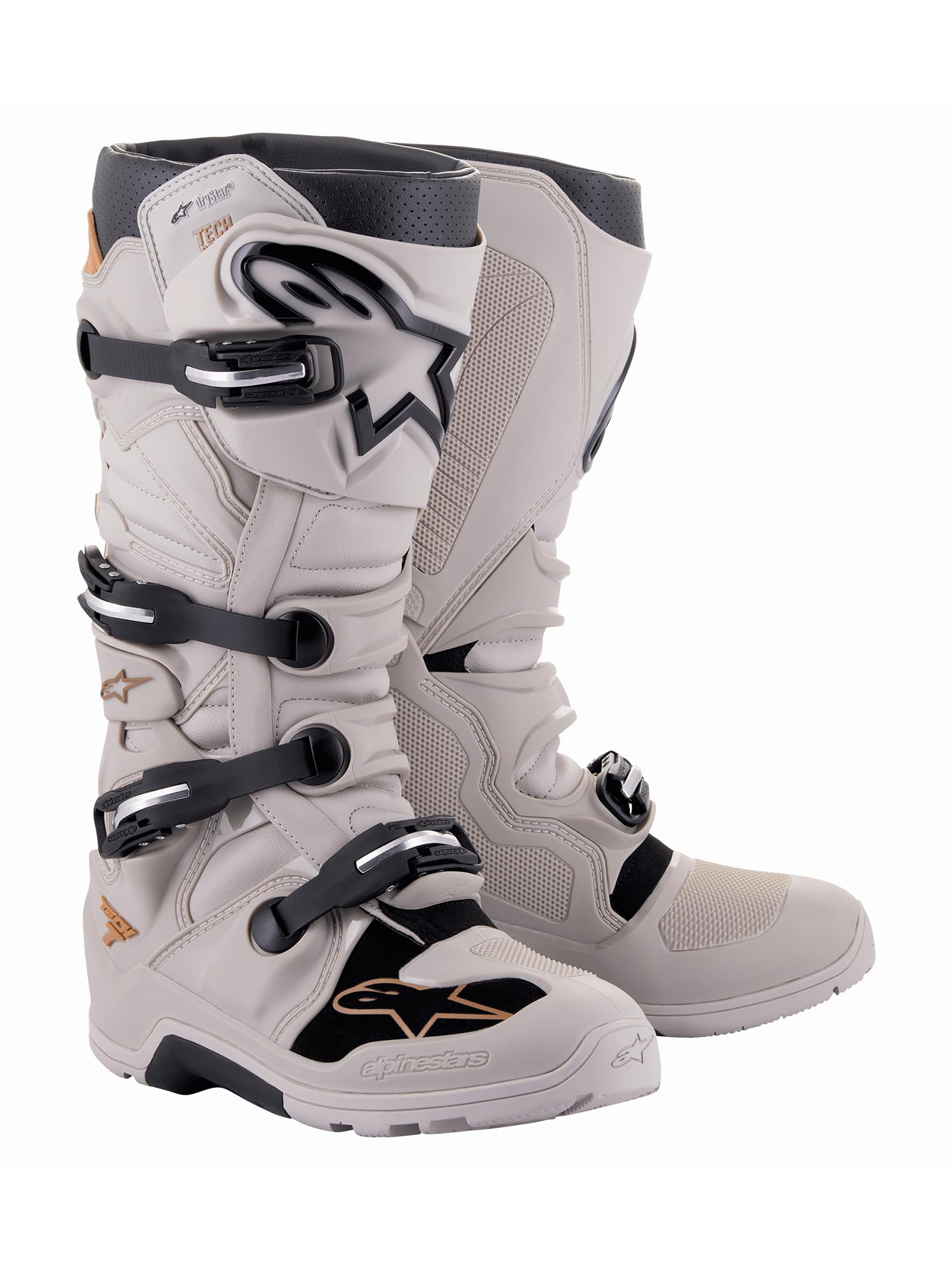 Alpinestars Tech 7 Enduro boot side view emphasizing rugged durability and control