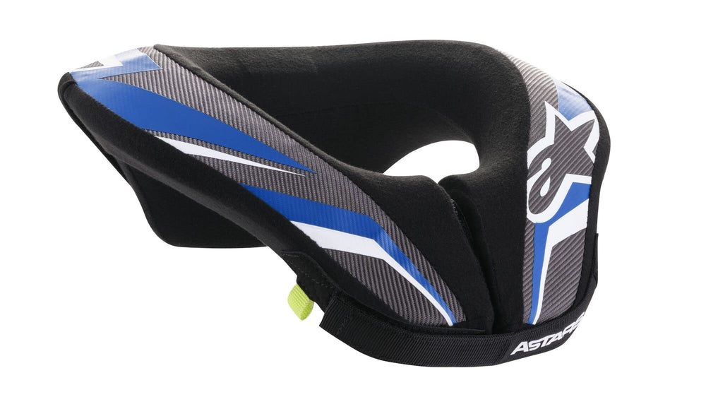 Alpinestars Youth Sequence Neck Roll front view shows ergonomic fit for young riders.