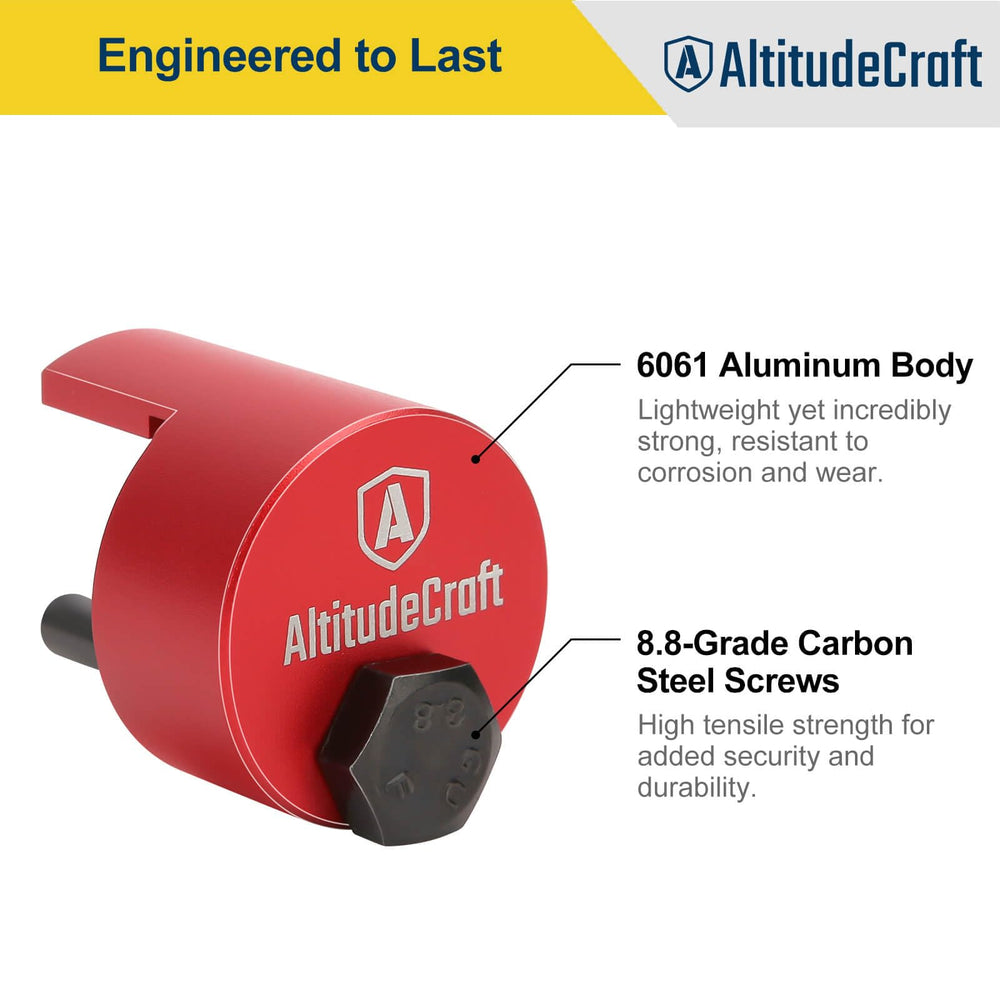AltitudeCraft Stretch Fit Tool groove-detail view highlighting precise belt alignment.
