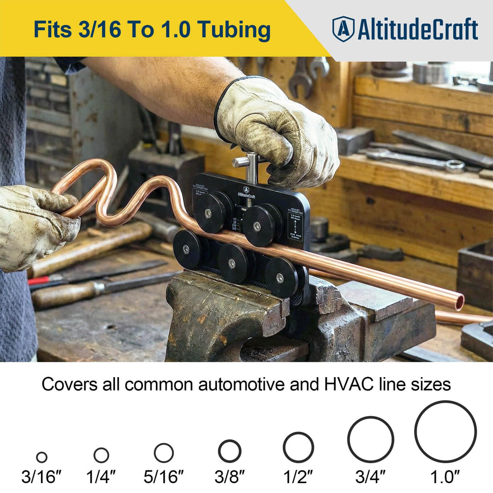 AltitudeCraft Tubing Straightener precision-path creates OEM-like straight sections