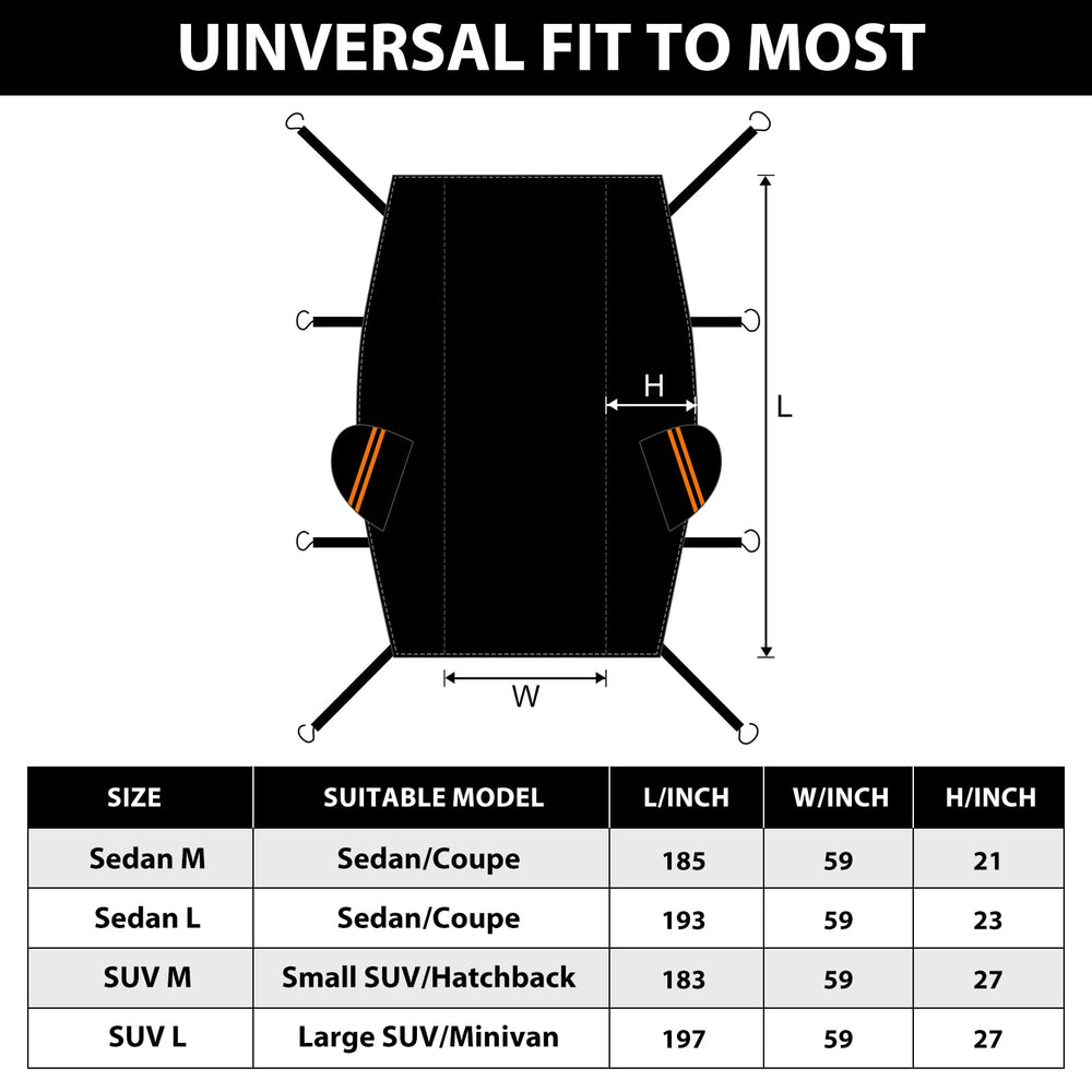 AltoCover elastic straps and hooks secure the cover without scratches.