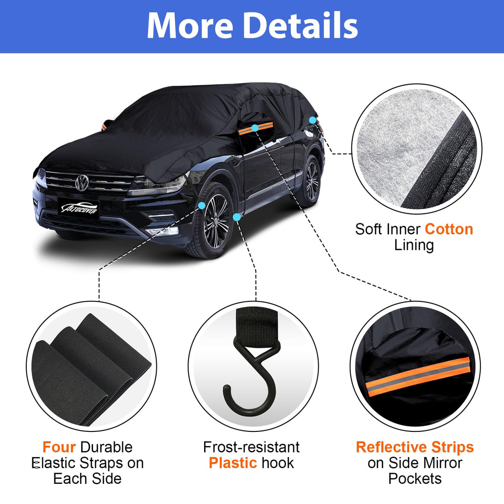 AltoCover mirror pockets and reflective strips boost nighttime visibility.