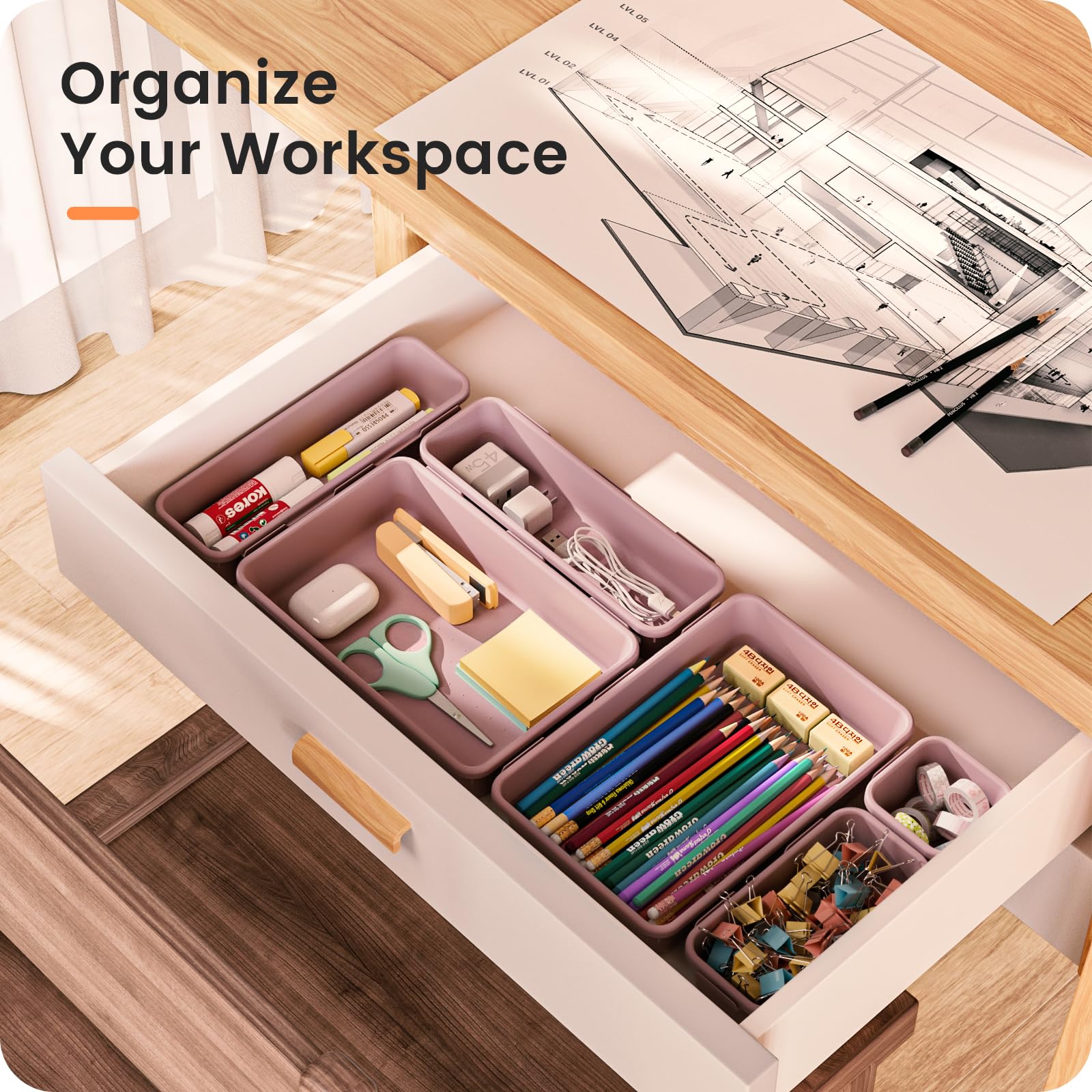 A-LuGei non-toxic materials ensure safe daily organization in any room.