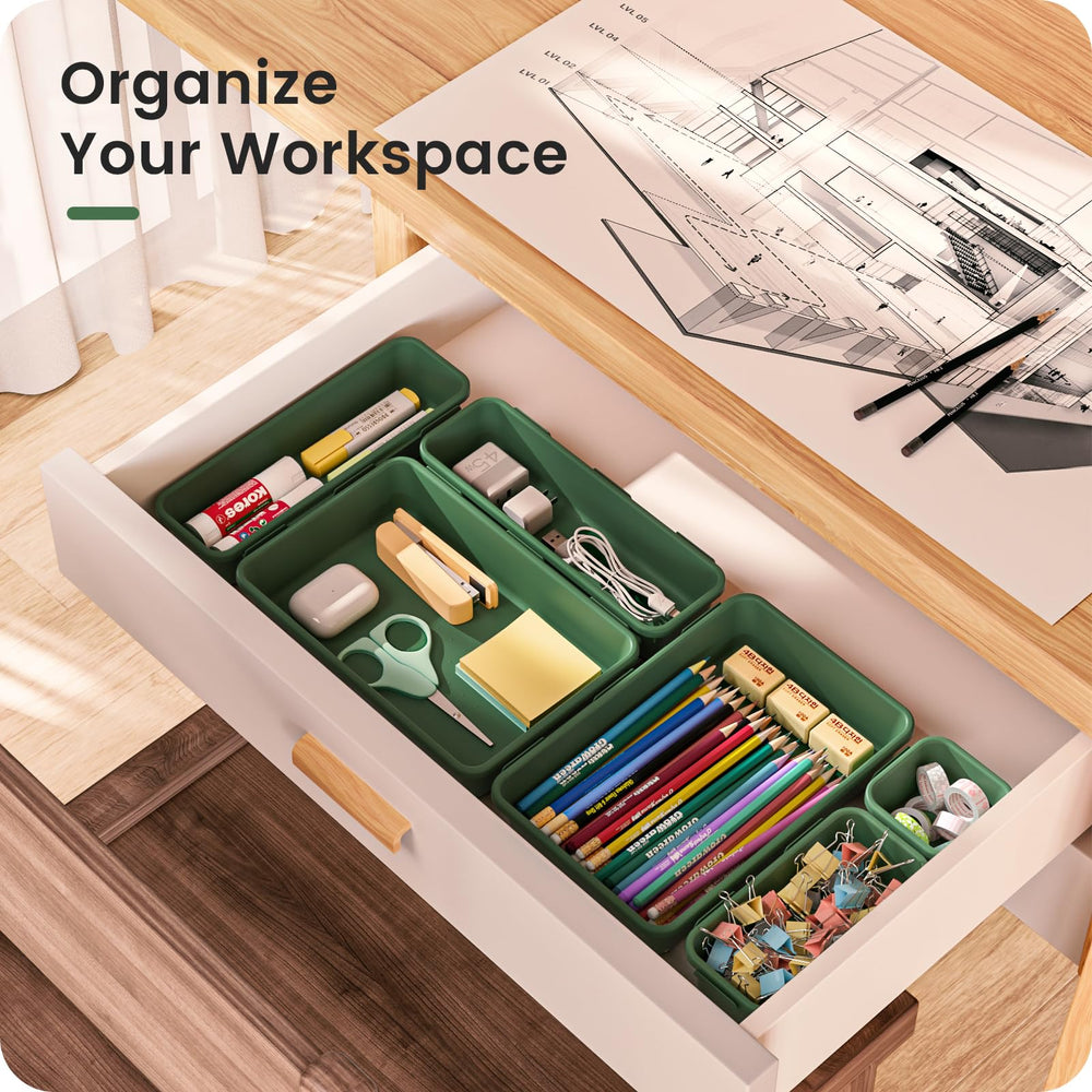 A-LuGei stackable drawer divider keeps drawers tidy and space-efficient.