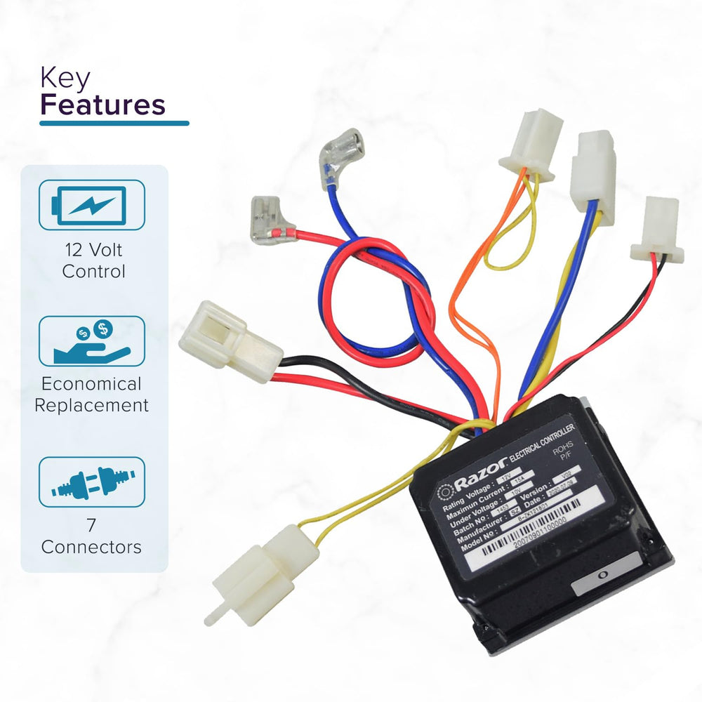 AlveyTech Razor MX125 connectors close-up showing plug-and-play compatibility