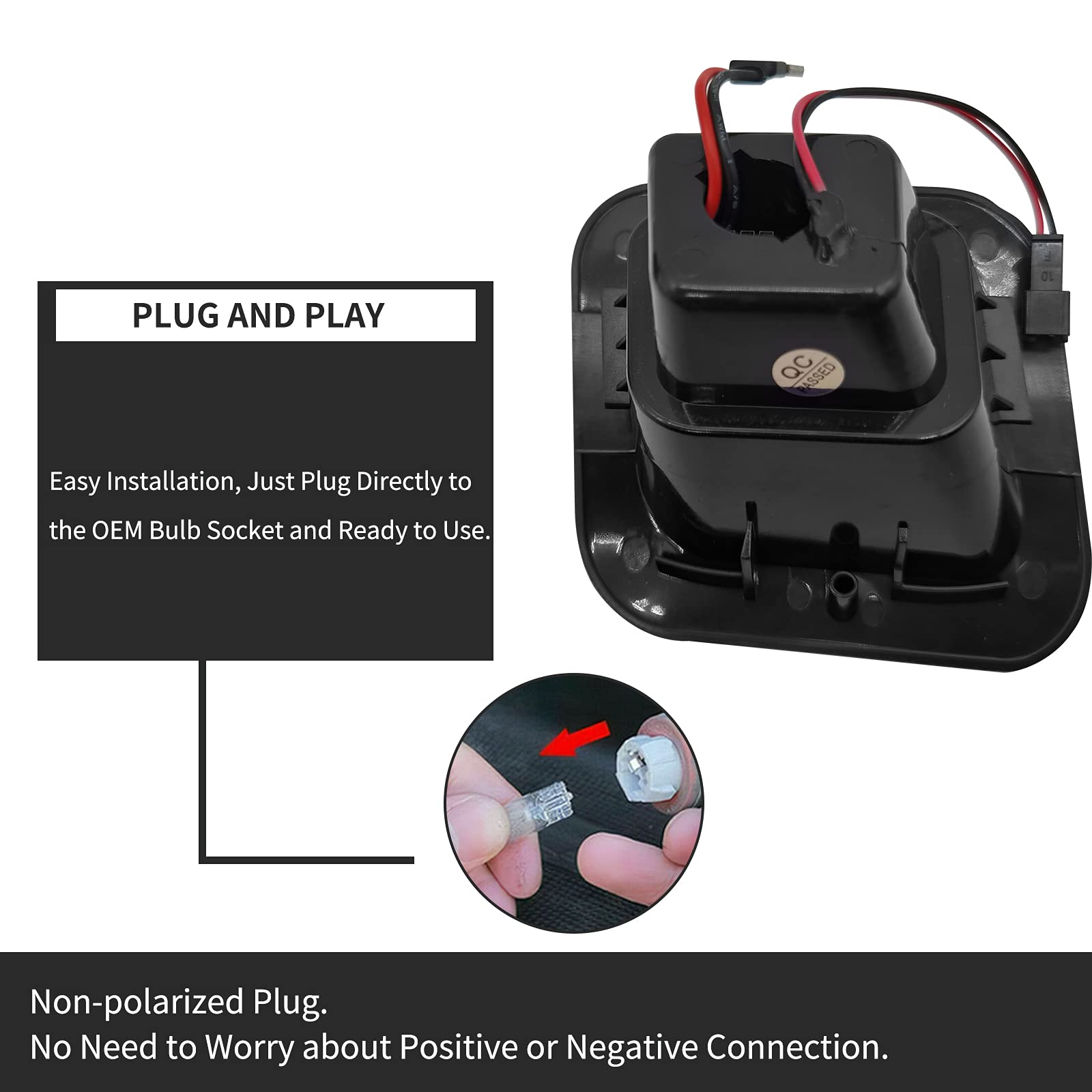 AlyoNed 6500K LED plate light with CANBUS compatibility prevents dashboard error codes.