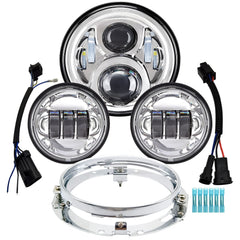 AlyoNed 7-inch LED headlight clearly improves night visibility for motorcycles.