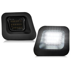 AlyoNed full LED license plate light with smoke lens enhances rear visibility on Dodge RAM 2002-2010.