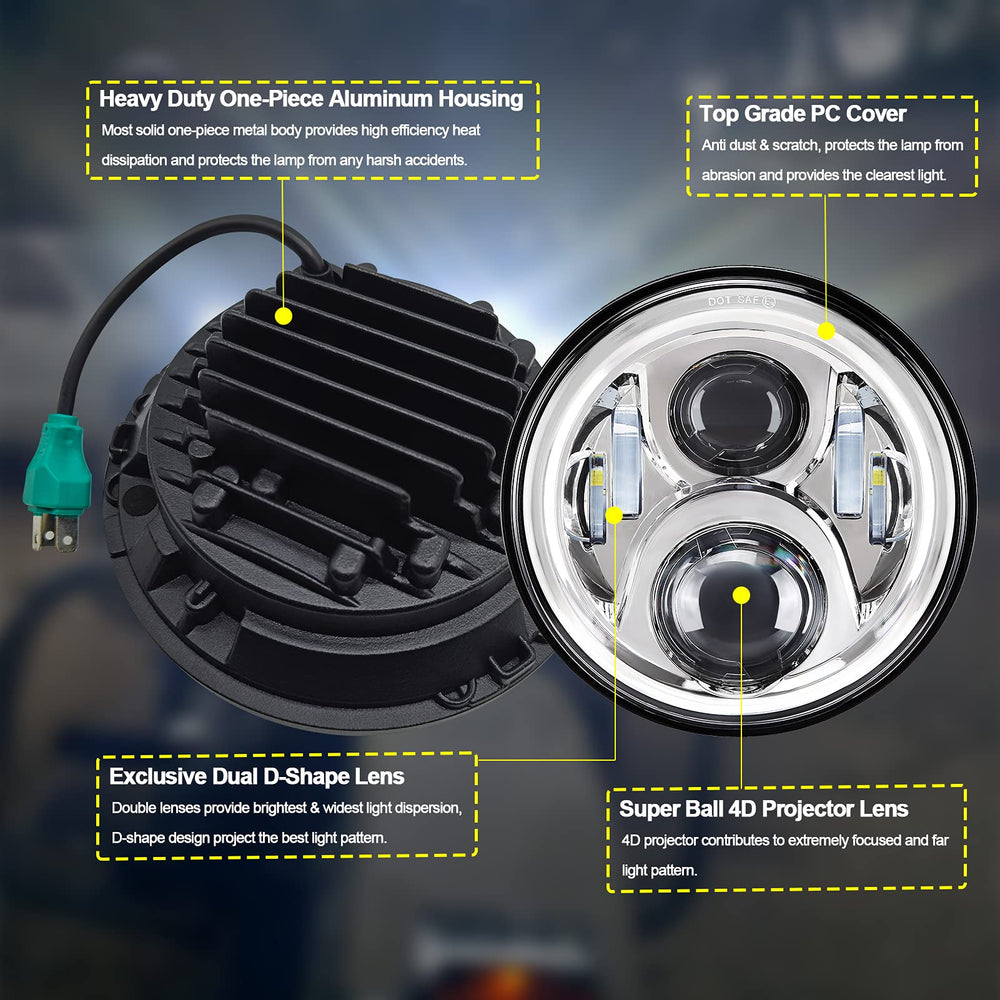AlyoNed headlight ring bracket ensures secure mounting during rides.