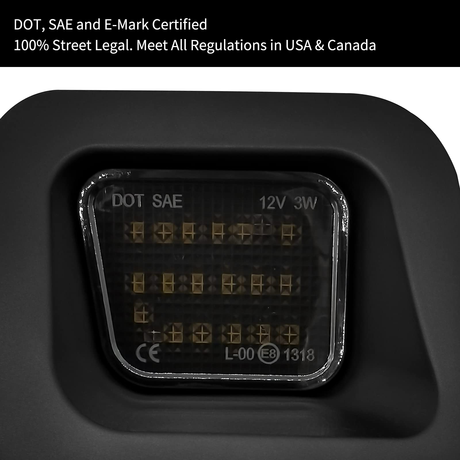 AlyoNed smoke lens license plate light adds premium aesthetics while staying compliant.