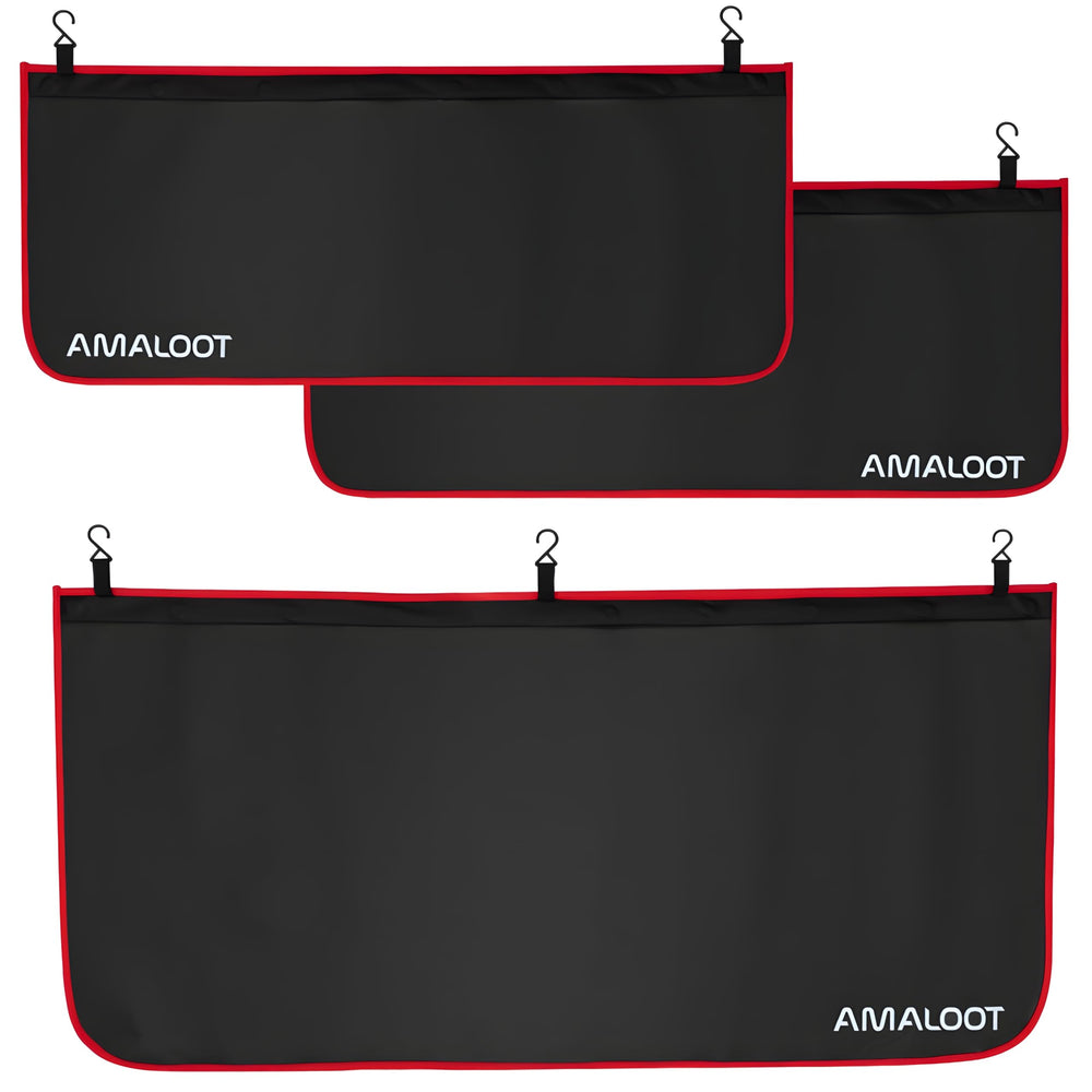 AMALOOT three-piece magnetic fender covers protect car panels during maintenance