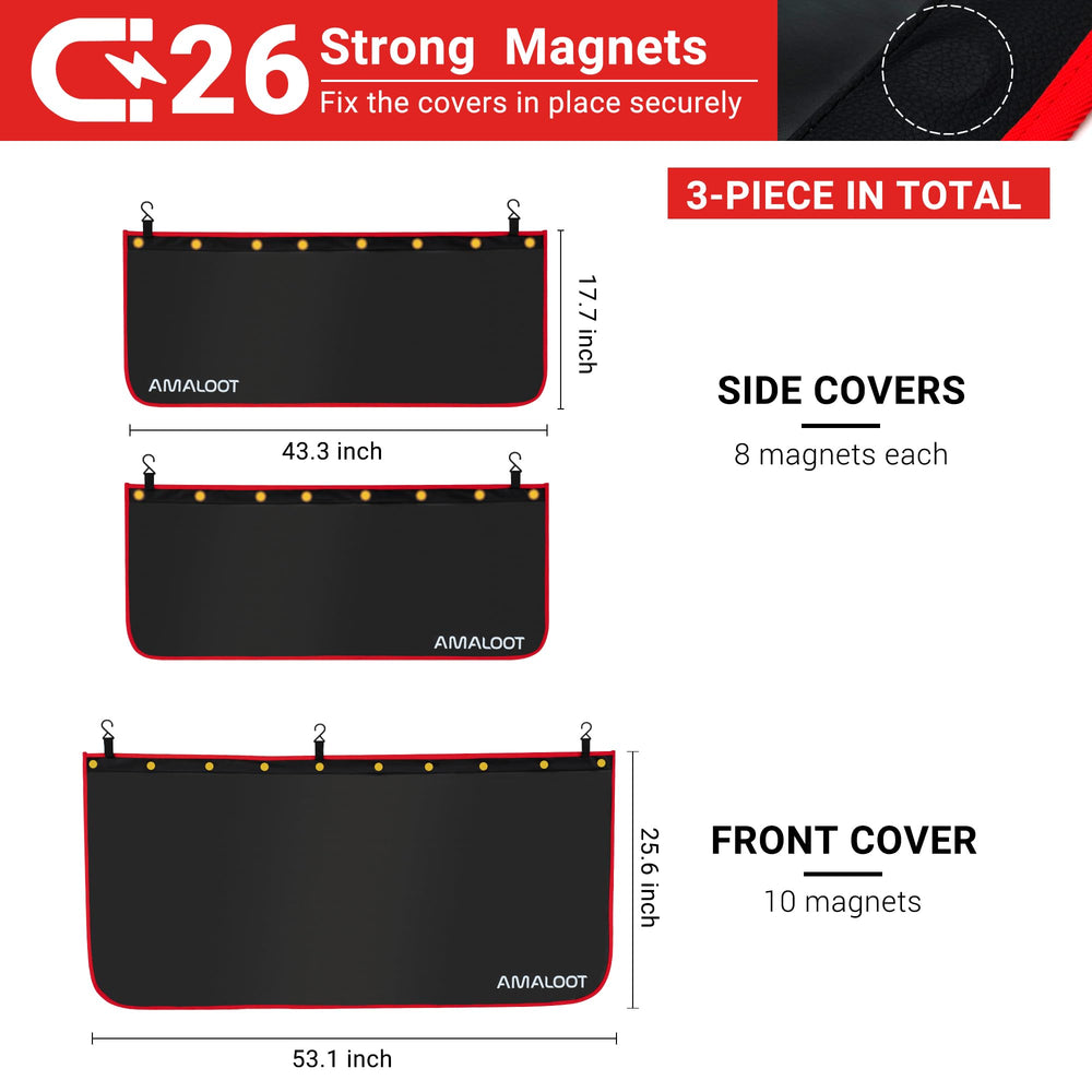 AMALOOT aluminum fender hooks ensure solid fit on aluminum panels