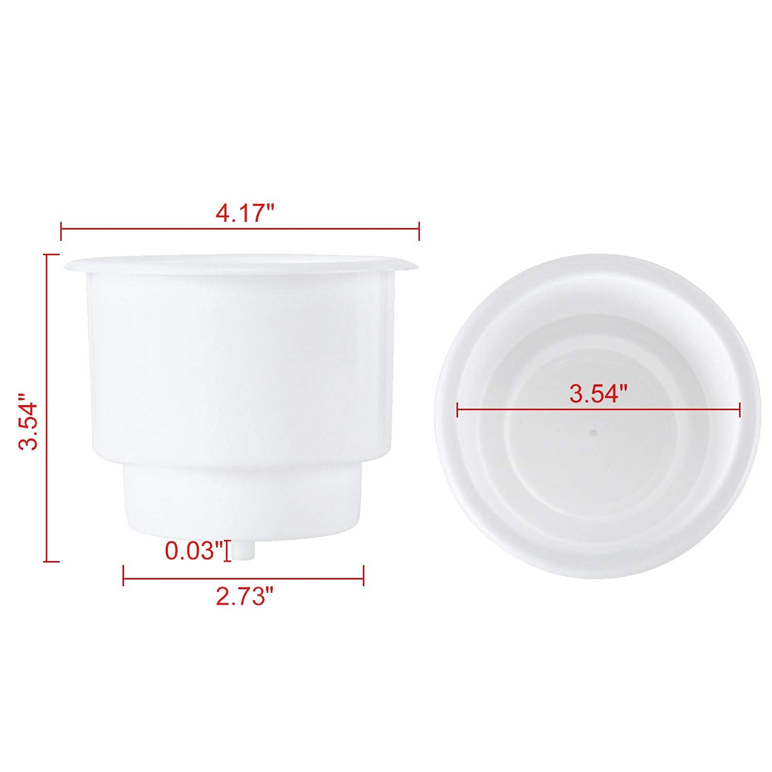 Amarine Made drain-hole bottom keeps moisture away during use