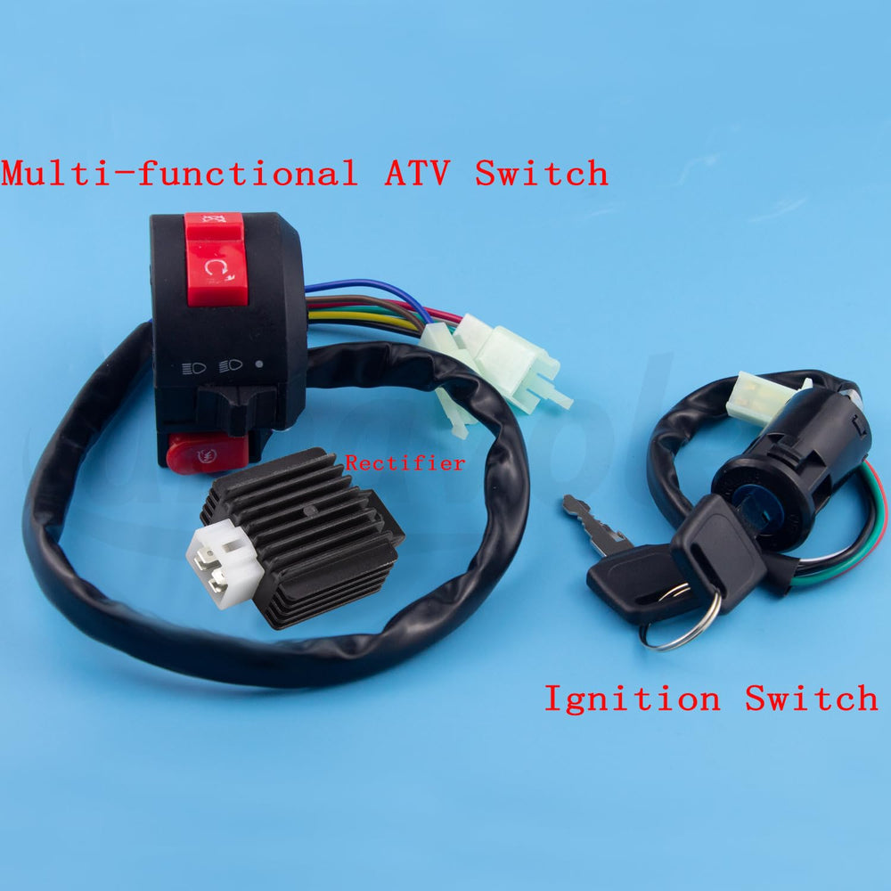 Amavoler key switch with two keys for quick vehicle start and security.