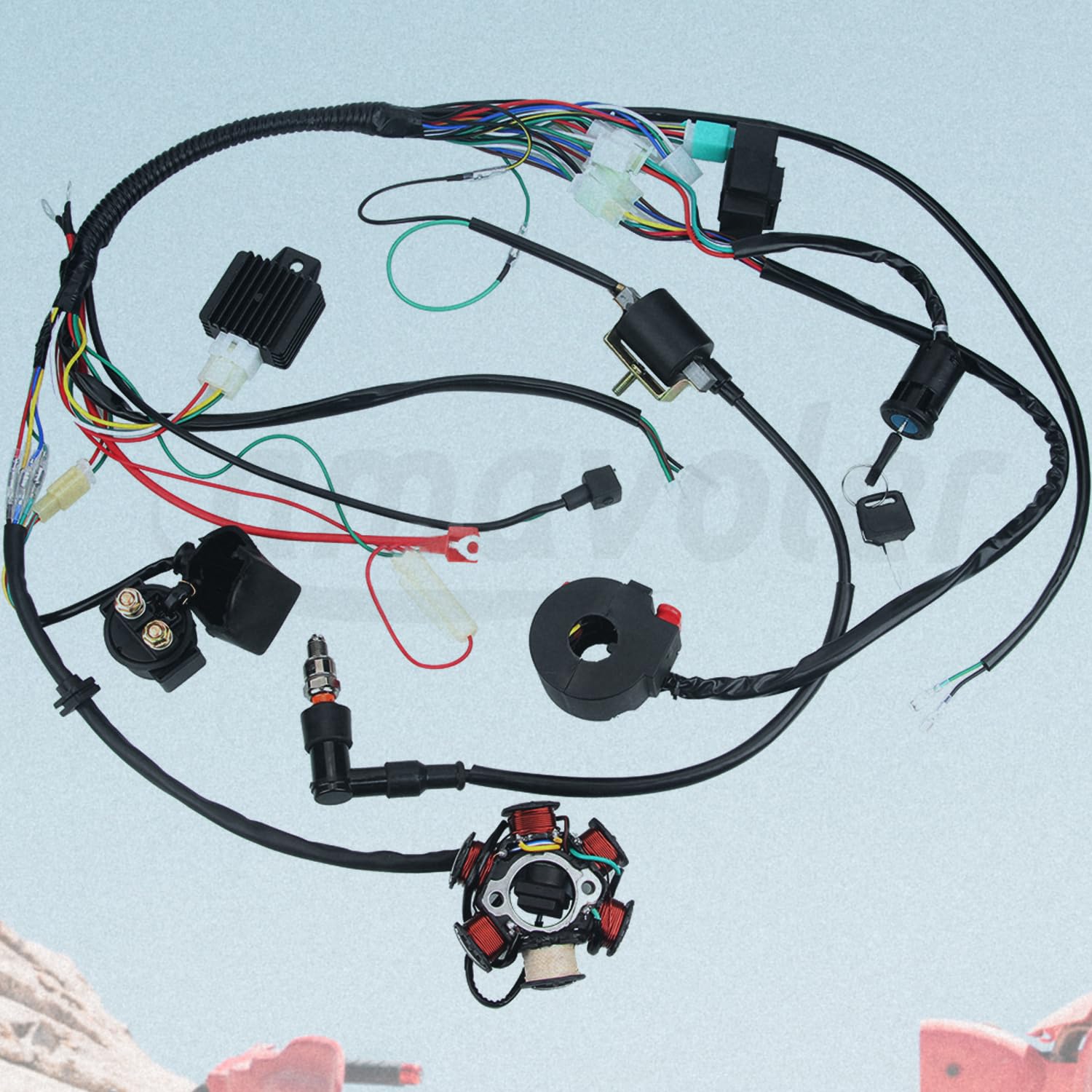 Amavoler magneto flywheel stator for consistent spark during rides.