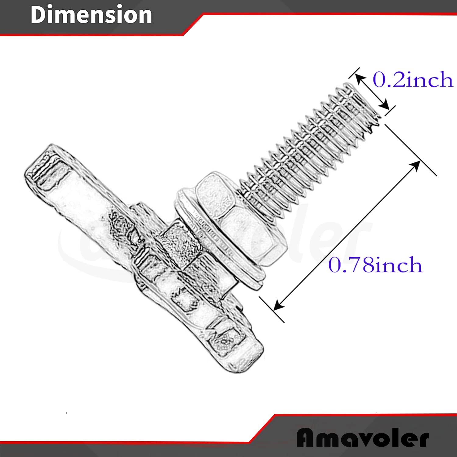 amavoler stainless steel license plate screws, rust-proof durability for cars and bikes