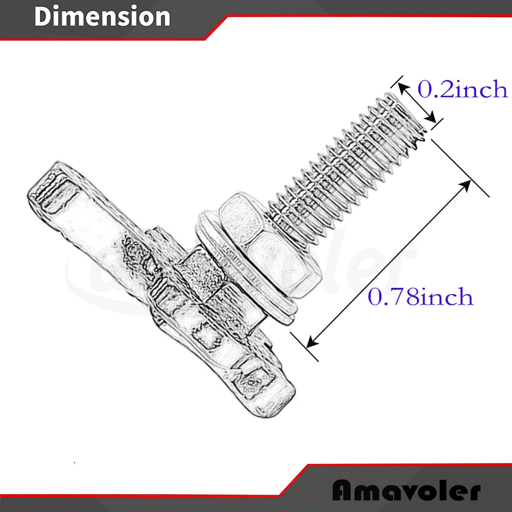 amavoler stainless steel license plate screws, rust-proof durability for cars and bikes
