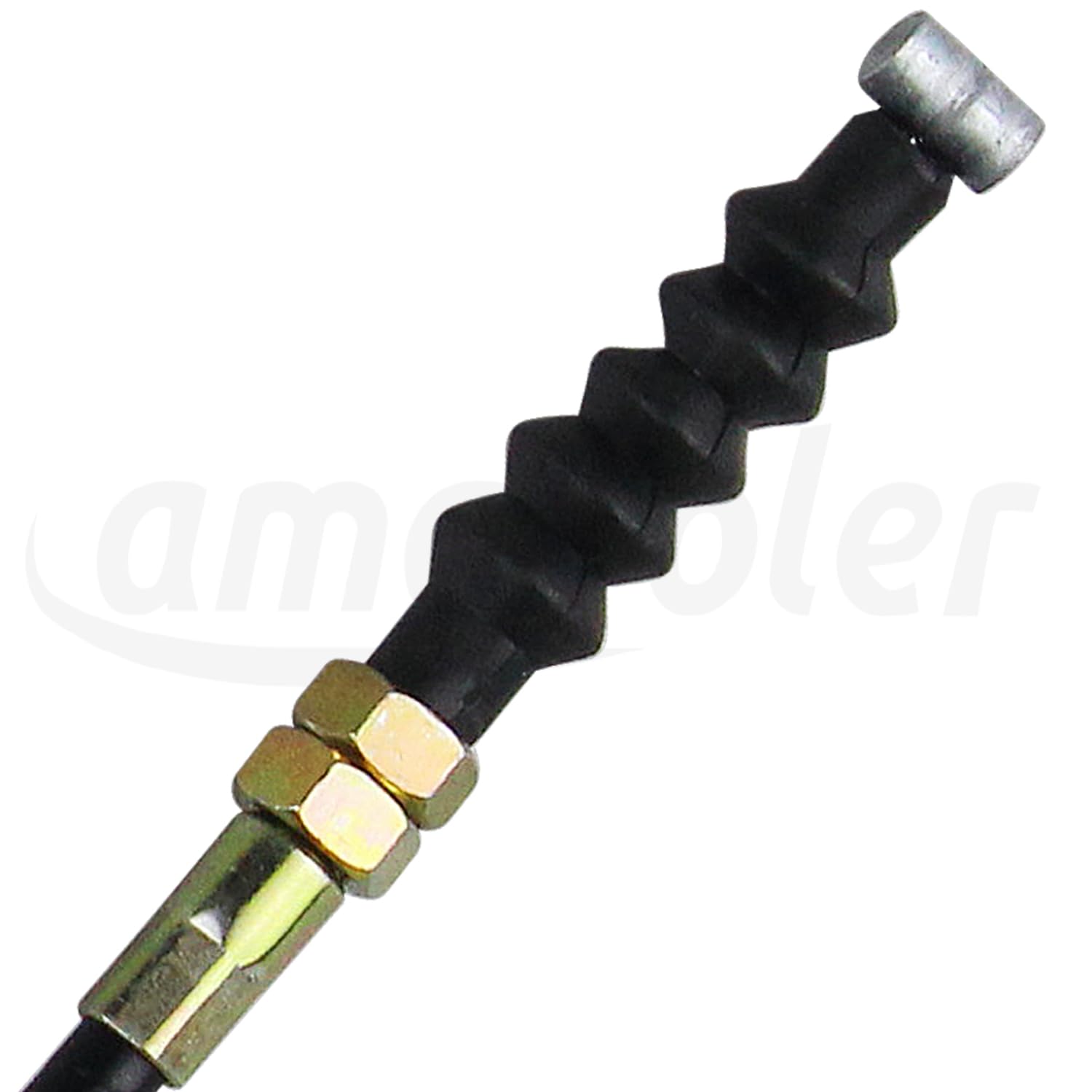 amavoler throttle cable installed on cart, clear view of installation-ready design.