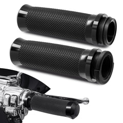 Amazicha 1inch handlebar grips left view improves electronic throttle control.