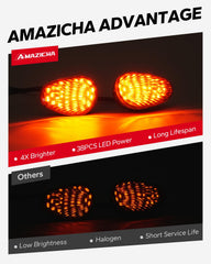 Amazicha 38-LED array delivers bright, quick signaling for Yamaha.