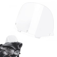 Amazicha Clear 13-inch round windshield for Harley Touring offers clear visibility.