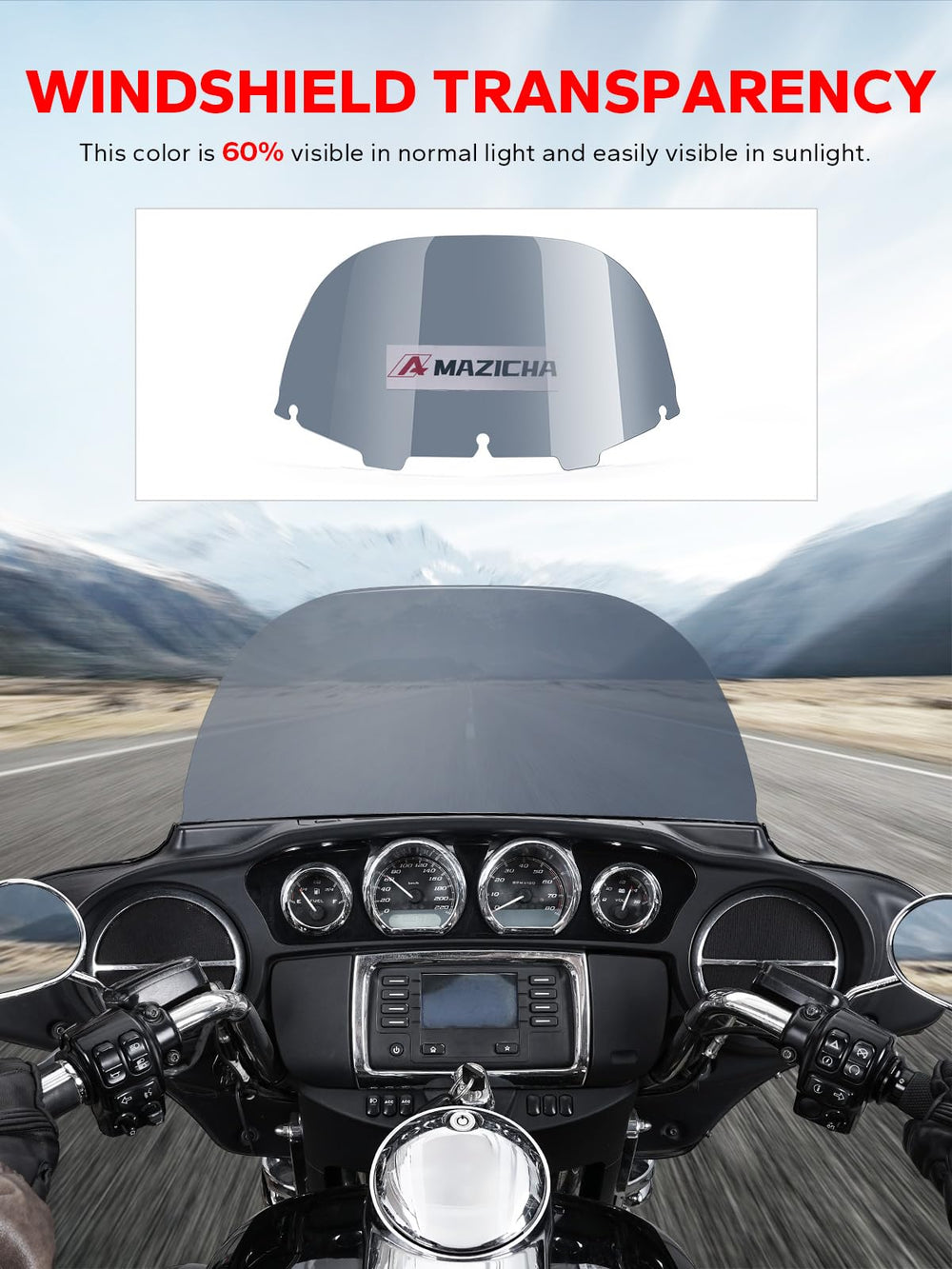 Amazicha durable PC material withstands grit on rides.