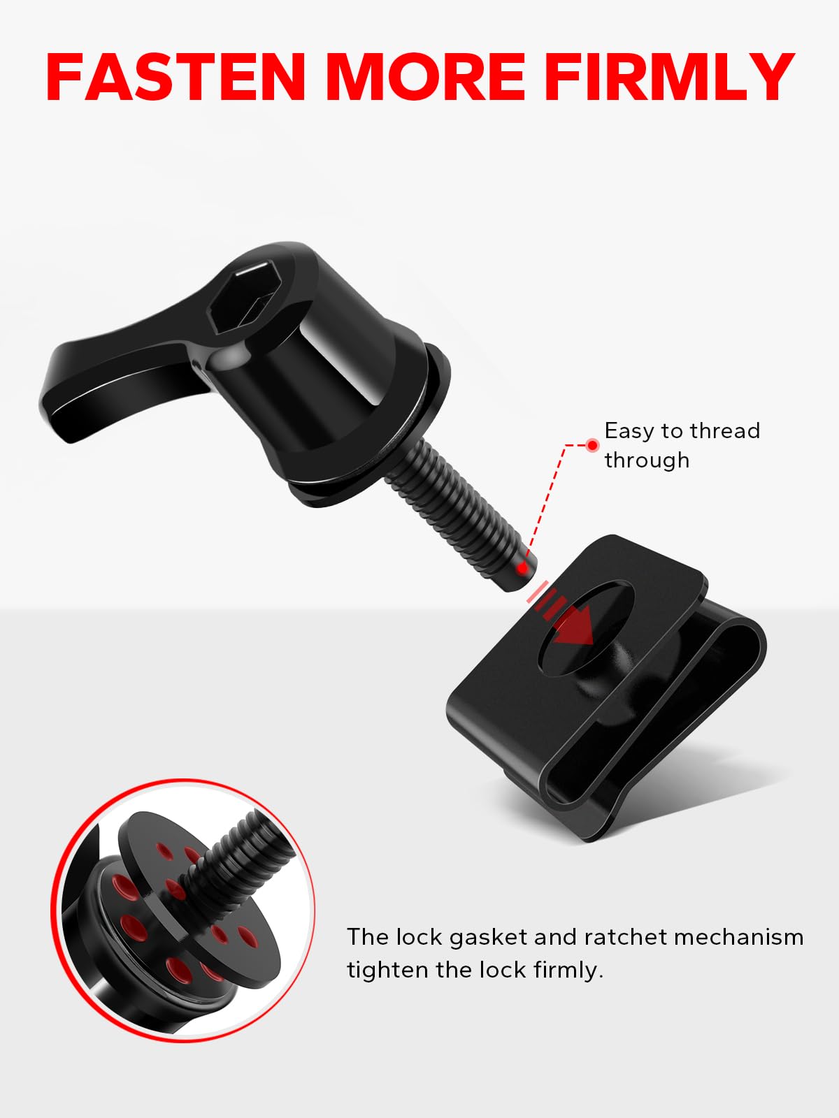 Amazicha floating gasket design aids alignment during installation.