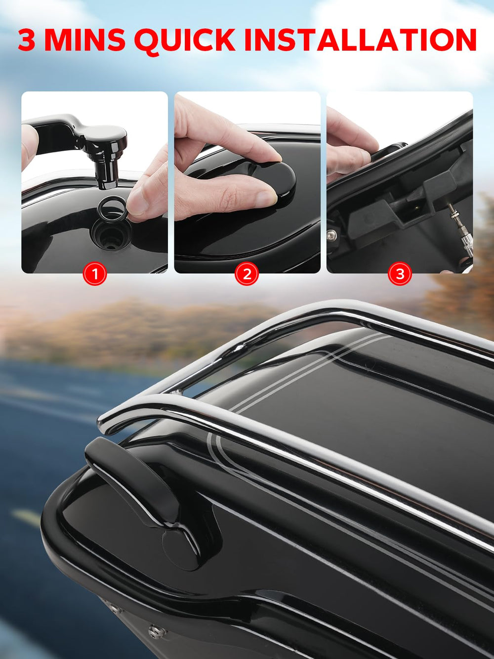 Amazicha saddlebag latch kit pair included in package for complete upgrade.