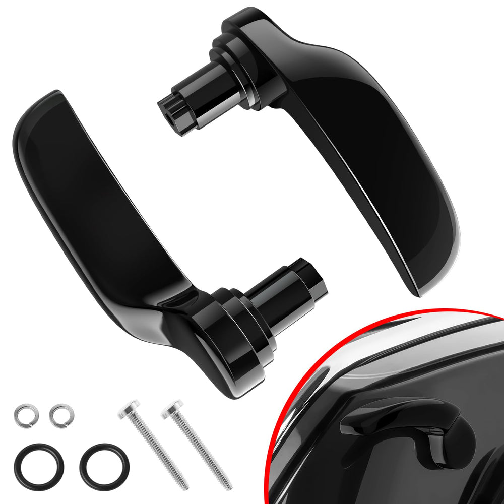 Amazicha saddlebag latch kit in stainless steel lever offers durable, rust-resistant performance.