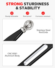 Amazicha 6061 aluminum body highlights sturdiness and corrosion resistance on the road.