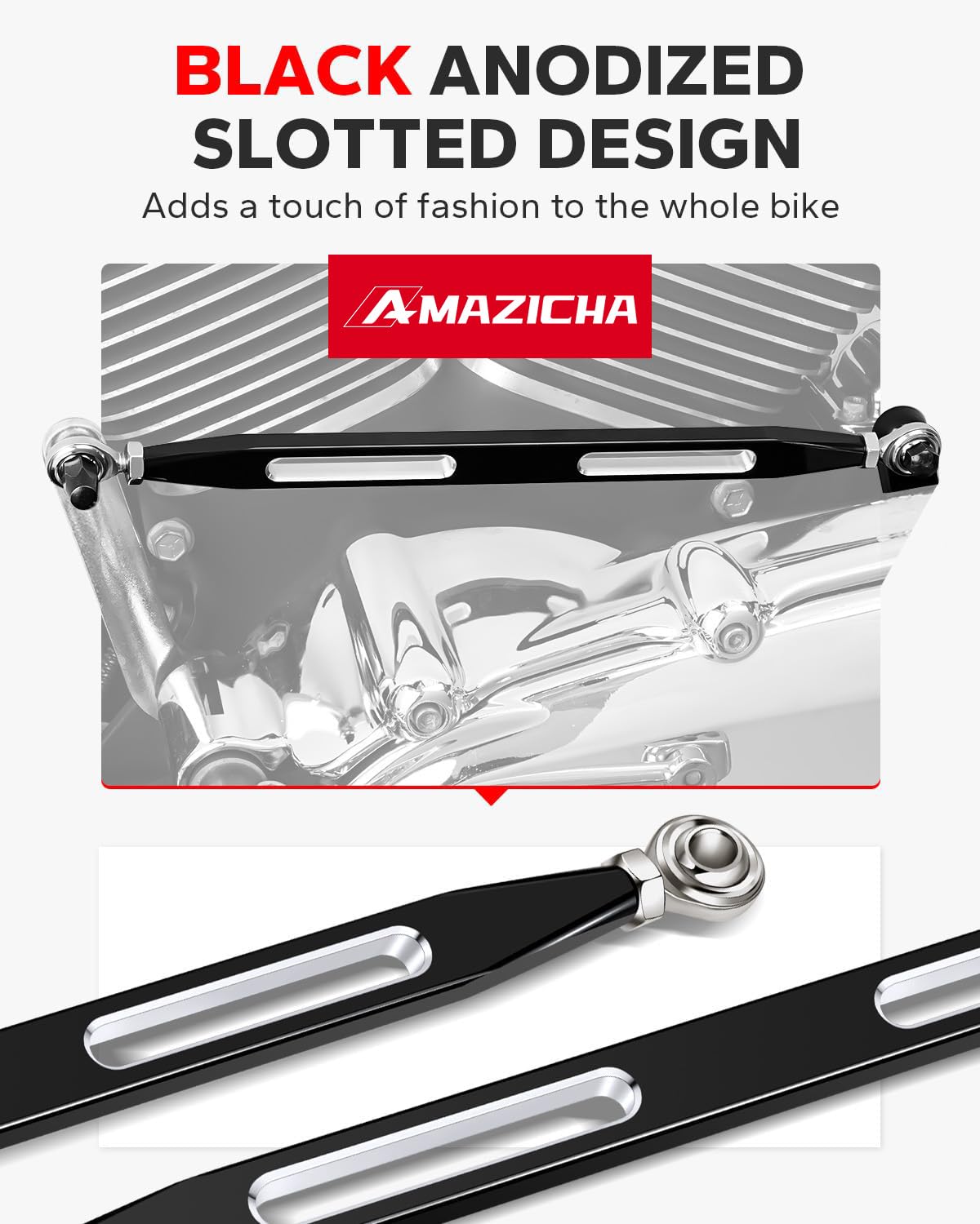 Amazicha shift linkage rod ends stainless show durability for rides.