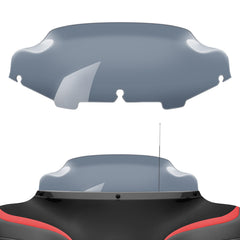 Amazicha Smoke Tint 6-inch windshield on Harley Touring improves wind protection for long rides