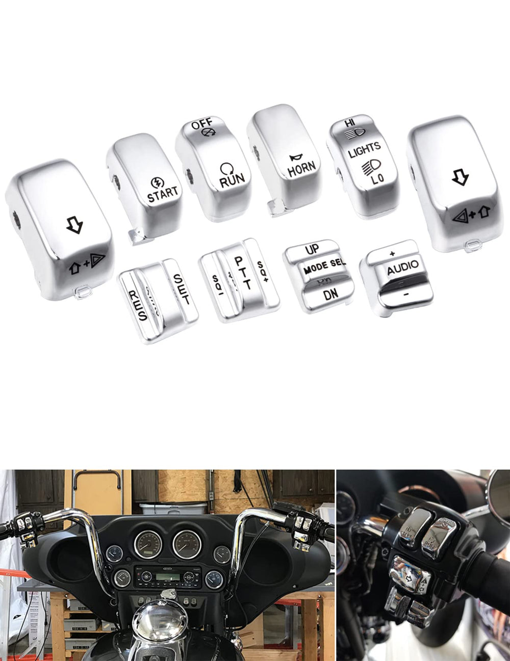 Amazicha 10-piece kit ready for quick Harley installation