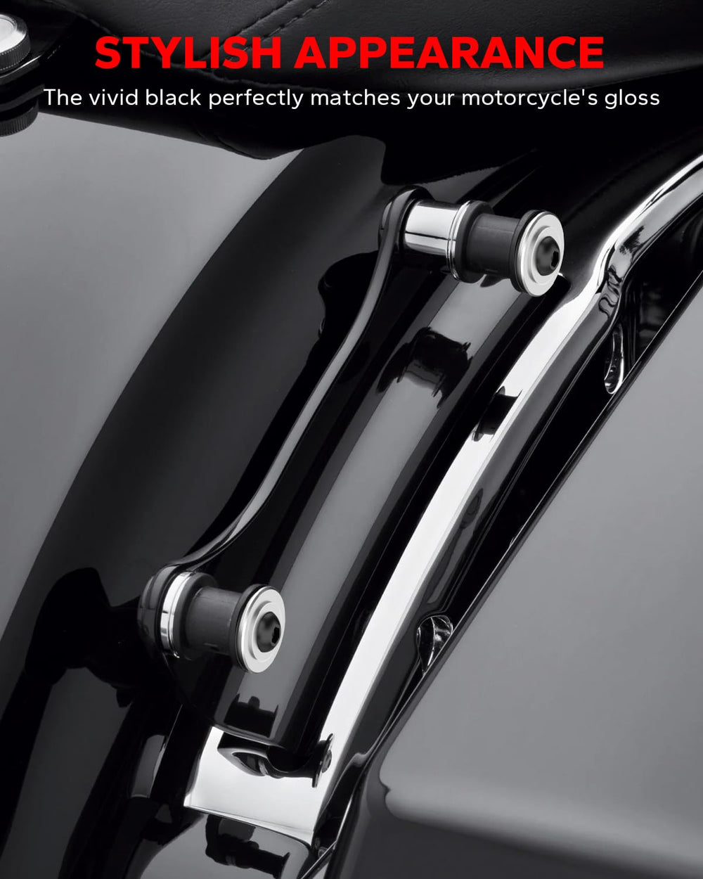 Durable steel black finish emphasizes long-lasting docking performance.