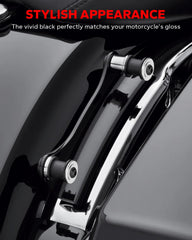 Durable steel black finish emphasizes long-lasting docking performance.