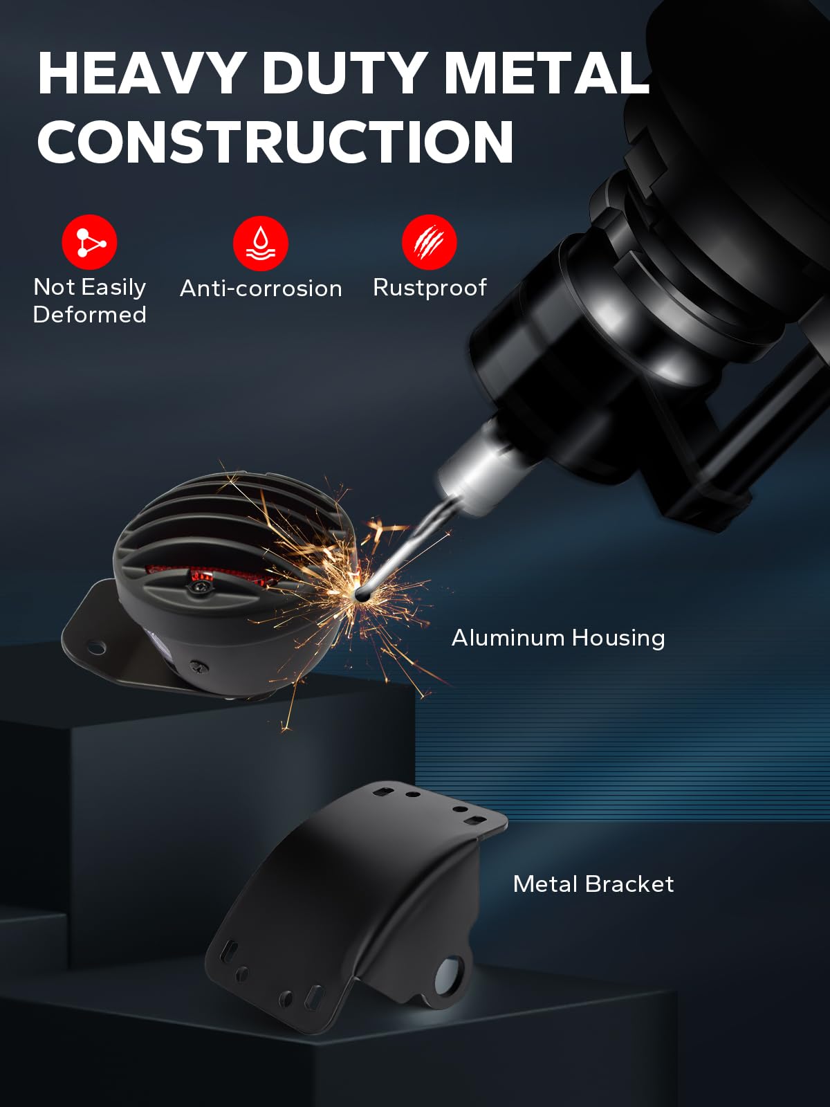Amazicha license plate bracket set included for quick installation.