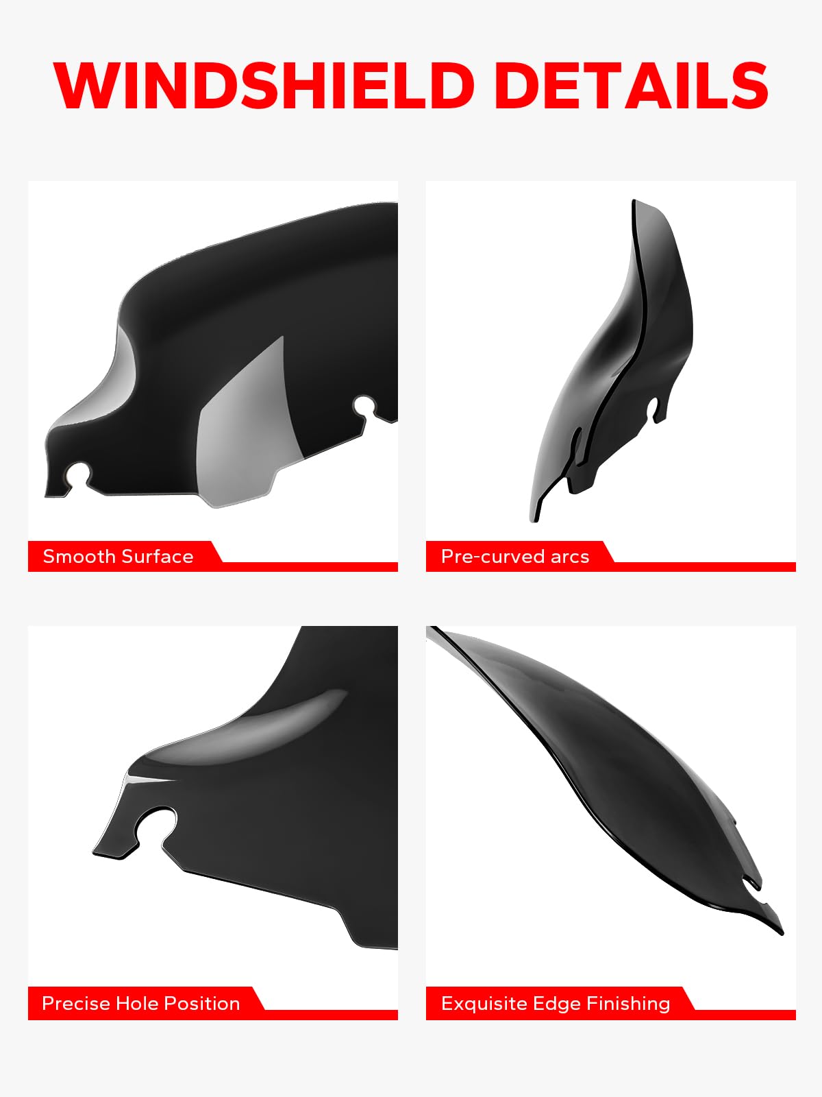 Amazicha windshield compatibility with Harley Touring models for upgrades