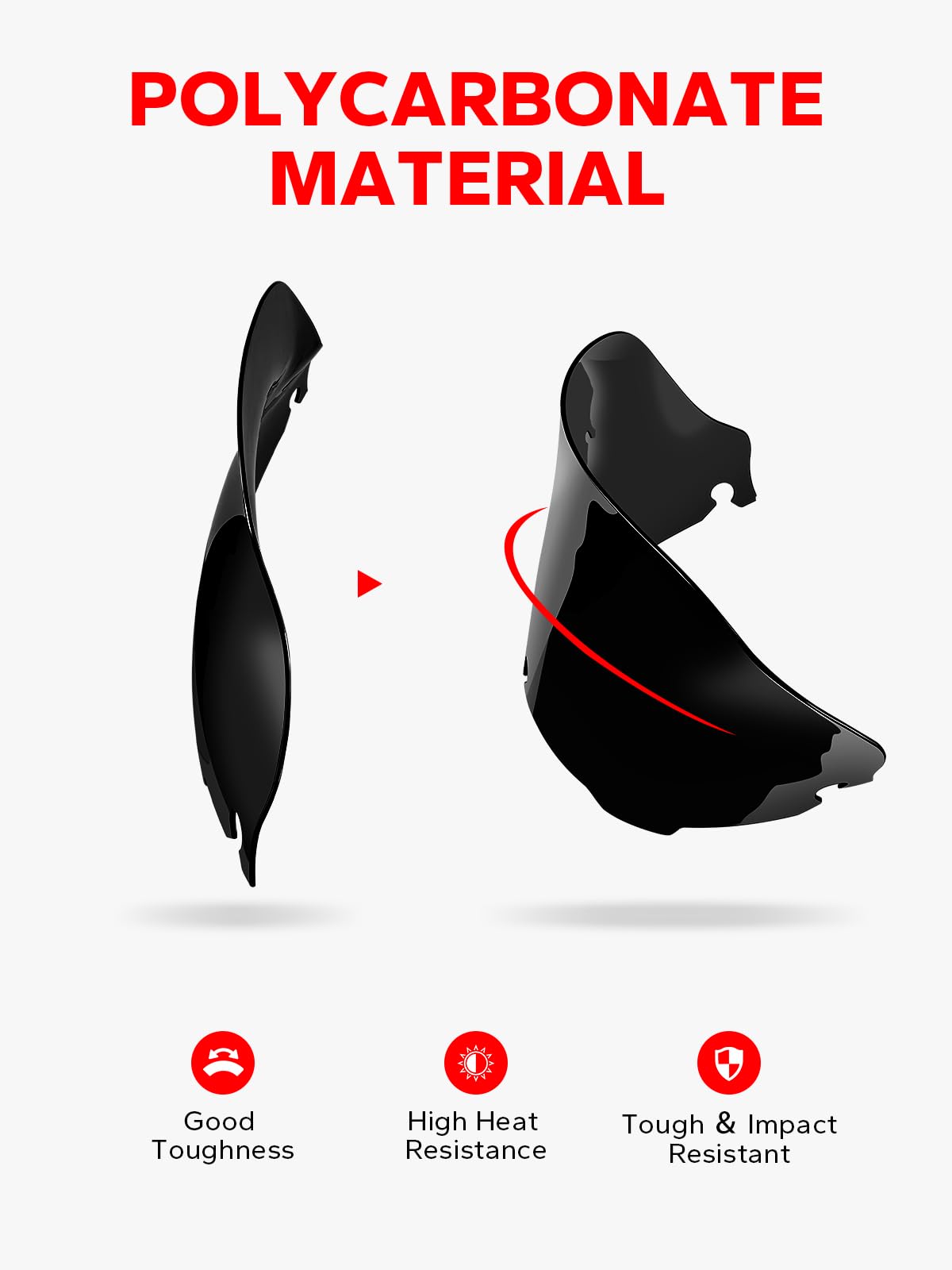 Amazicha packaging for the 8-inch wave windshield ready to install