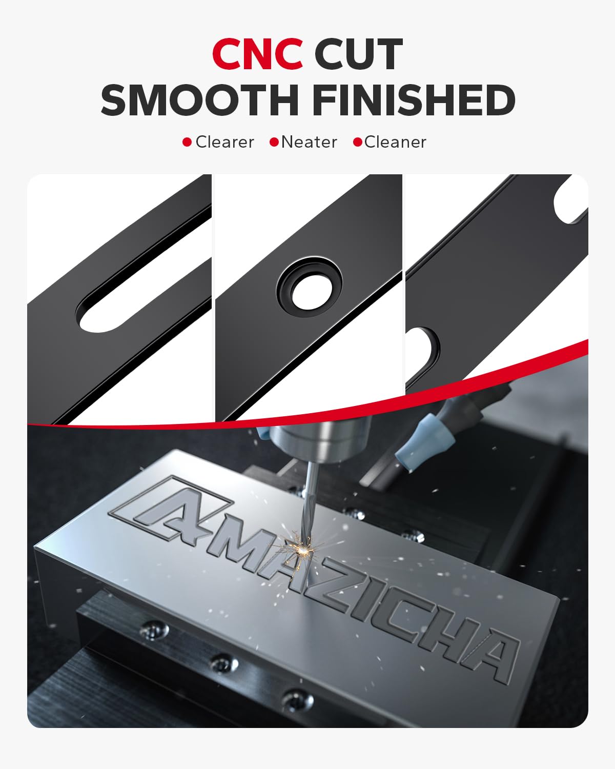 Amazicha windshield trim installation accessories, included for easy mounting.