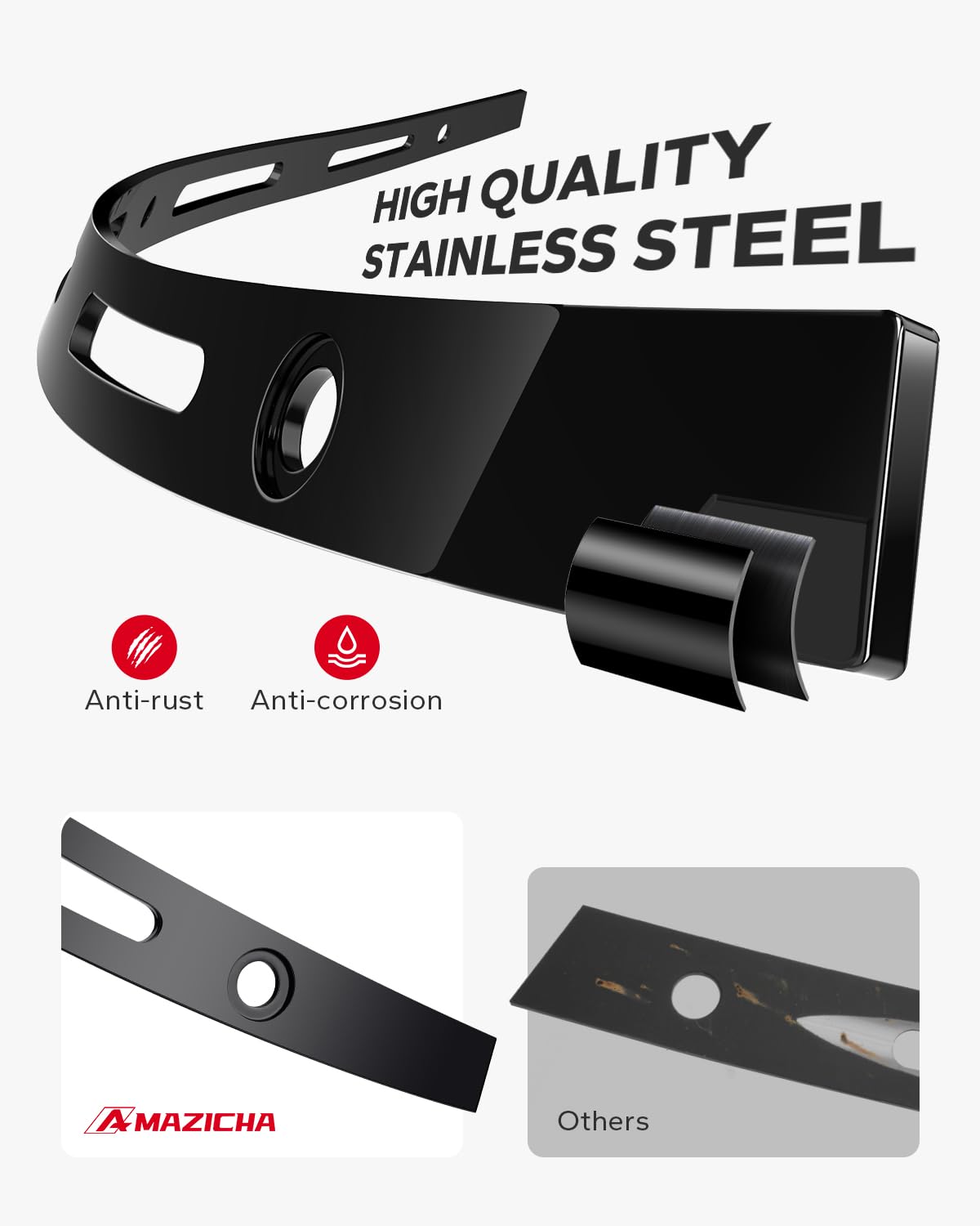 Amazicha windshield trim with precise CNC-cut edges for Harley Touring fairings.