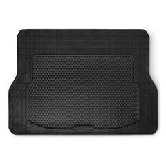 Amazon Basics cargo liner trunk mat with all-weather protection for spill-free trunks.