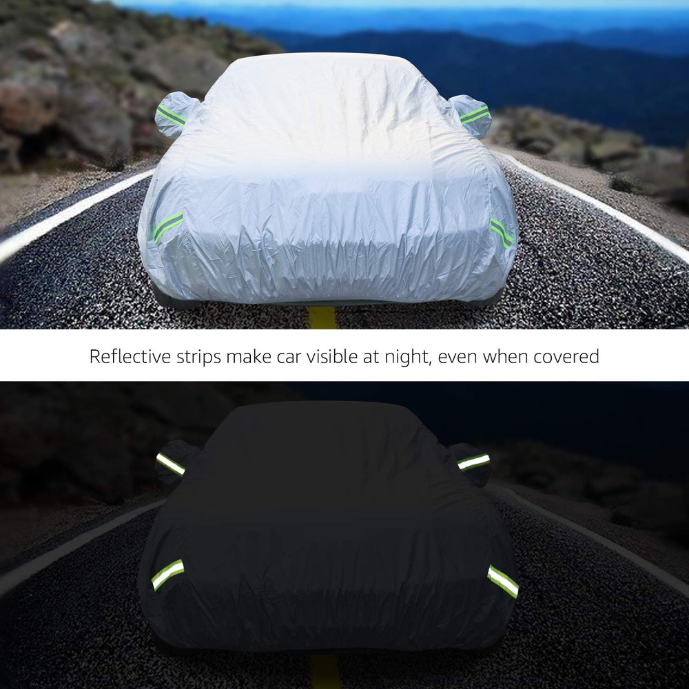 Fit guide for sedans between 161 and 170 inches in length